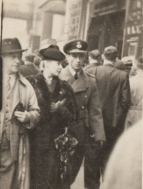 Marinus Sorensen, Lillian Hall, Frank Sorensen - Embarkation Leave in England, October 1942 - Copy